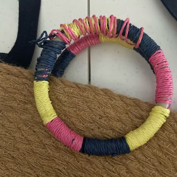 Gap Jute Bag Circular Handles & Shoulder Straps - Picture 6 of 7